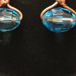 Copper With Blue Ovals