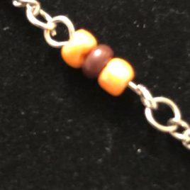 Orange And Bronze On Silver