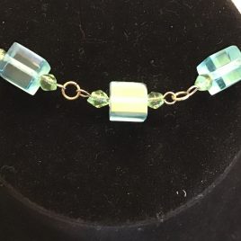 Light Blue Cubes With Green