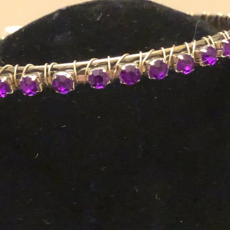 Bangle- Purple Cup Chain